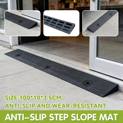 Anti-Slip Rubber Ramp Mat Step Slope Stairs Carpet Wear-Resistant Safety Durable