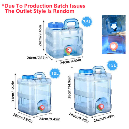 Outdoor Water Bucket Household Storage Car Water Tank Drinking Water Storage