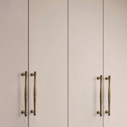 4 Sizes Copper Handles Simple Retro Cabinet Drawer Pulls for Wardrobe Door
