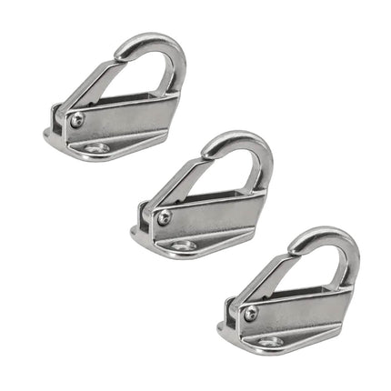 3PCS Stainless Steel Spring Hooks Heavy Duty Clip Hook for Boat Coat Hanger Use