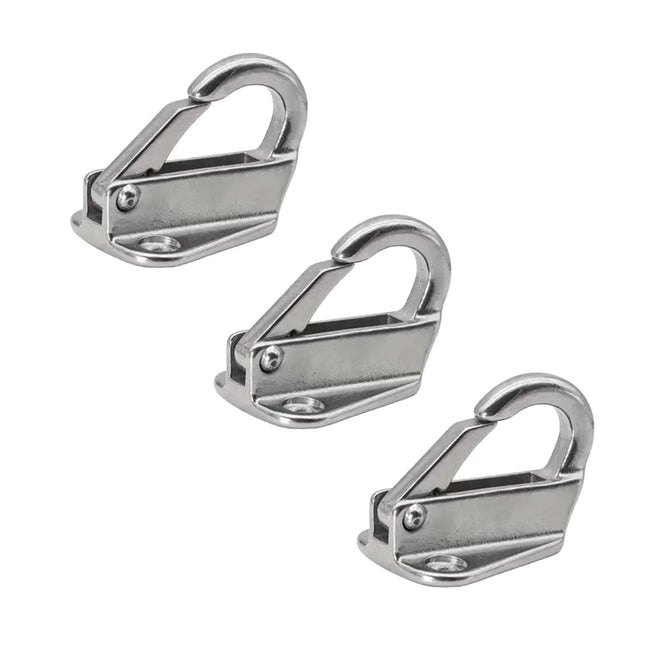 3PCS Stainless Steel Spring Hooks Heavy Duty Clip Hook for Boat Coat Hanger Use