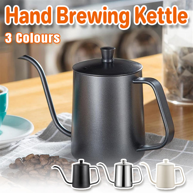 Hand Drip Coffee Pot Stainless Steel Fine Spout Hanging Ear Filter Cup Kettle