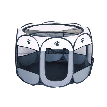 Pet Fence Indoor Cat Dog Tent Octagonal Fence Portable Foldable Cage Kennel