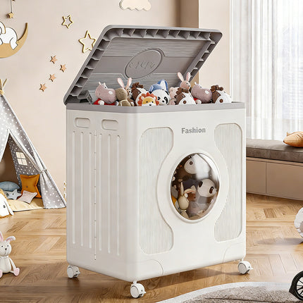 Foldable Storage Box with Wheels Large Capacity Clothes Organiser 58x41x68cm