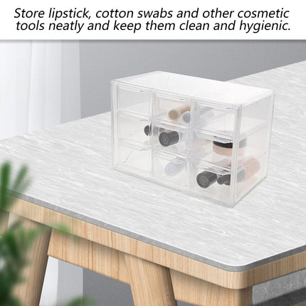 Storage Organizer Box Mini Plastic Desktop Drawers Desk Craft Cabinet For Office