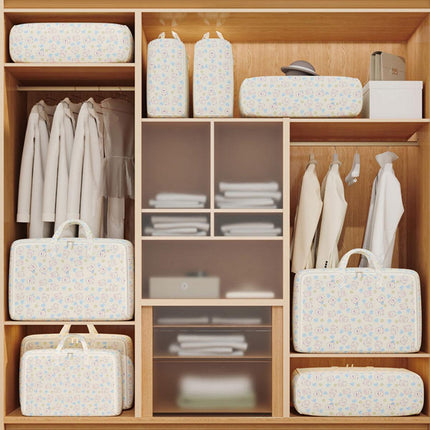 2pcs Foldable Clothes Storage Bag Blanket Organizer Travel Duffel Tote Gym Bag