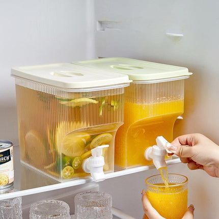 3.9L Water Jug with Tap Beverage Drink Dispenser Refrigerator Lemonade Container