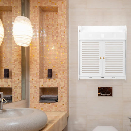 Bathroom Multi Layer Wall Mounted No Drill Skin Care Storage Rack Durable