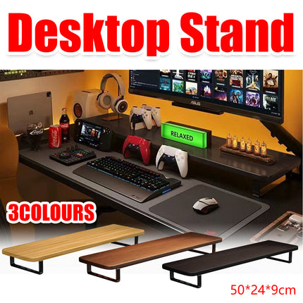 Desktop Computer Monitor Riser Storage Stand Sturdy Durable Easy to Install