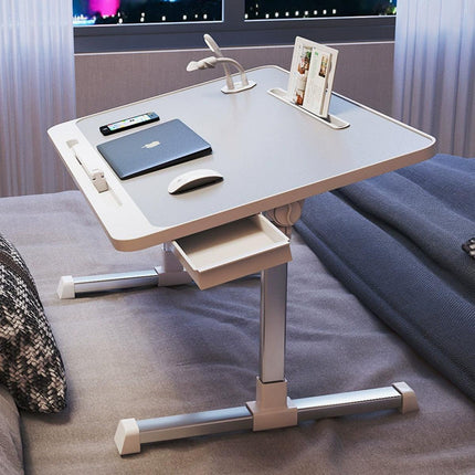 Adjustable Laptop Bed Tray Desk with USB Charging Port for Work and Study
