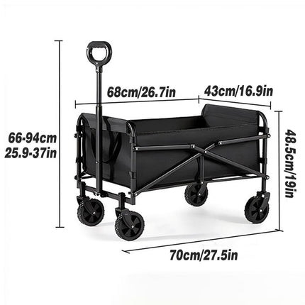 Portable Folding Outdoor Camping Trolley Durable Campervan Trolley Hiking Travel