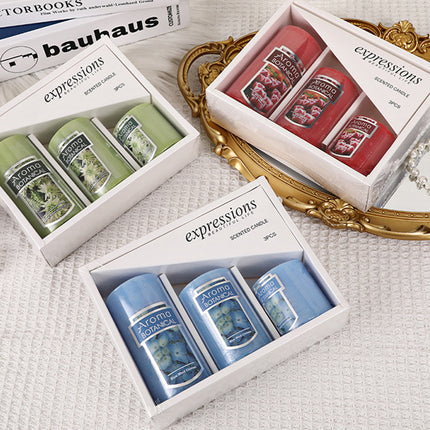 Classic Simple Cylindrical Scented Candles for Home Use Aromatherapy Decoration