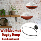 Wall Mounted Football Display Rack Metal Sports Holder for Rugby Soccer Ball Use