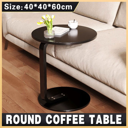 Small Round Coffee Table Simple Sofa Side Table Compact Modern Home Furniture