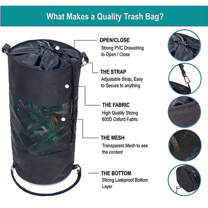 Outdoor Yacht Storage Net Bag Cruise Yacht Garbage Bags Miscellaneous Storage