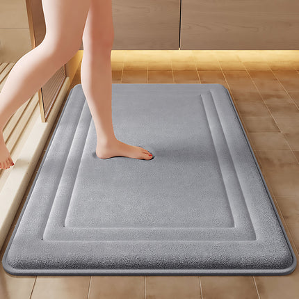 40×60cm and 50×80cm Bathroom Floor Mat with Quick Dry Non-Slip Backing