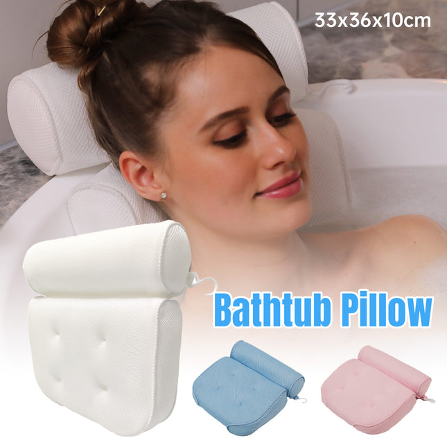 Bathtub Pillow Non-Slip for Bath Tub Spa Shower Comfortable Water Resistant