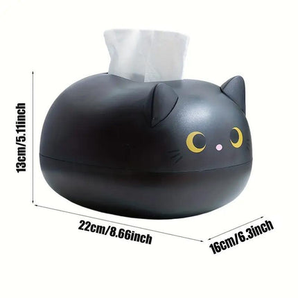 Cartoon Cute Kitten Tissue Box Drawer Box with Toothpick Holder Organizer