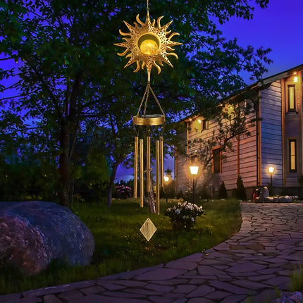 Solar Wind Chime Light Outdoor Waterproof Garden Decoration Courtyard Lamp