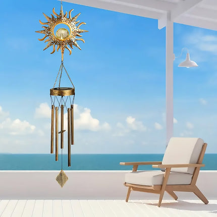 Solar Wind Chime Light Outdoor Waterproof Garden Decoration Courtyard Lamp