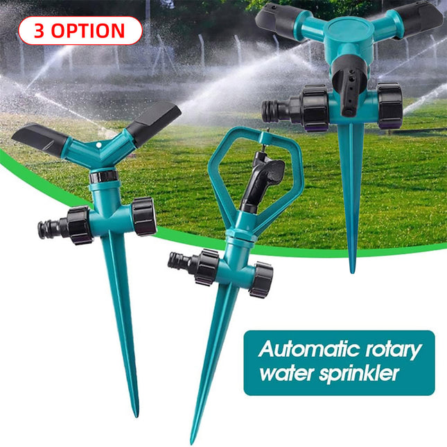 360° Rotation Auto Irrigation System Garden Lawn Sprinkler Patio Save Water Use