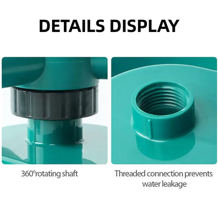360° Rotation Auto Irrigation System Garden Lawn Sprinkler Patio Save Water Use