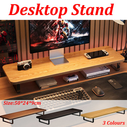 Desktop Computer Monitor Riser Storage Stand Sturdy Durable Easy to Install