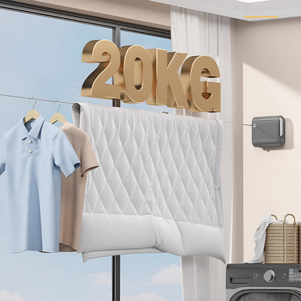 Retractable No-Drill Invisible Washing line 4.2M Length for Laundry Drying