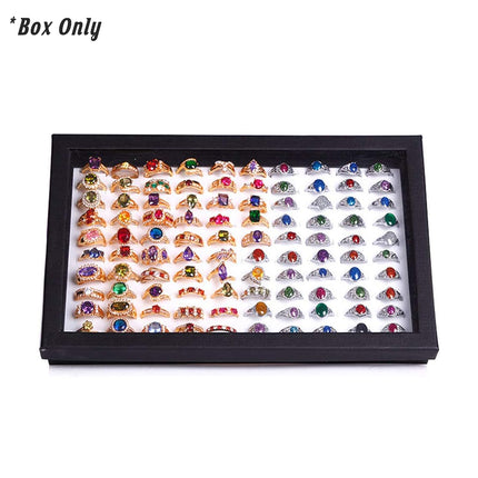 Jewelry Ring Box Earrings Storage Tray Display Organizer for Accessories