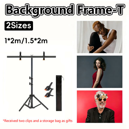 Photography Backdrop Stand T-Frame Durable for Photo Studio Video Shooting