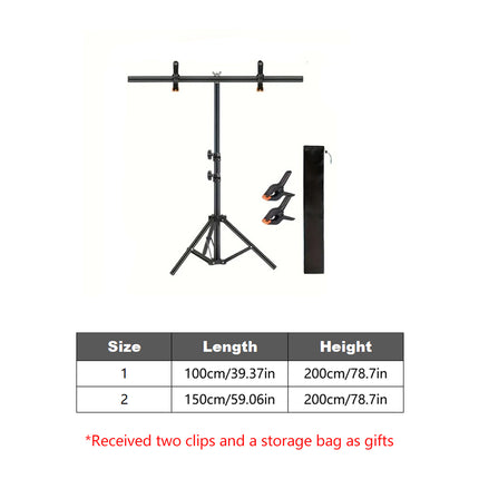 Photography Backdrop Stand T-Frame Durable for Photo Studio Video Shooting