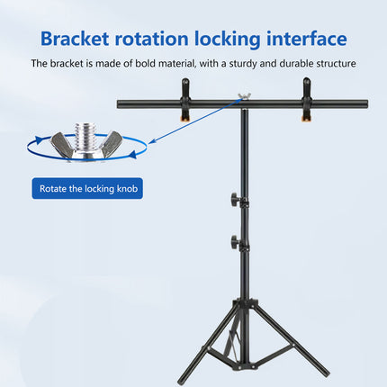 Photography Backdrop Stand T-Frame Durable for Photo Studio Video Shooting