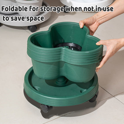 Stackable Planting Pots Vertical Planter for Balcony Yard Indoor Outdoor Plants