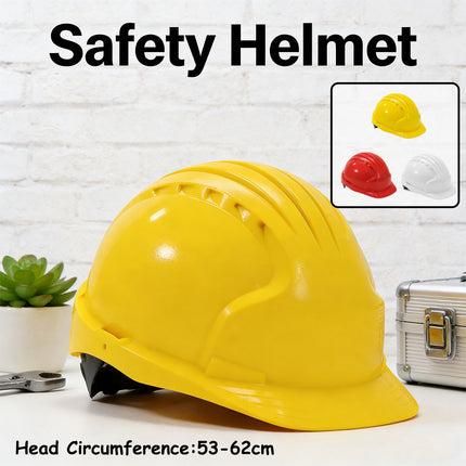 Safety Helmet Hard Hat with Vent Holes Adjustable Shockproof for Construction