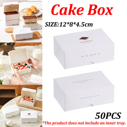 Western Dessert Presentation Box 50 Pack Tiramisu Bakery Gift Packaging Set