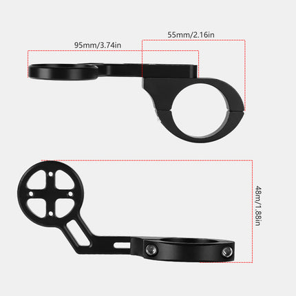 Bike Handlebar Extension Mount Aluminum Alloy Light Meter Phone Holder Bracket