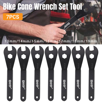 7PCS Bicycle Cone Wrench Tool Set Hub Adjustment Spanner Cycling Maintenance AU