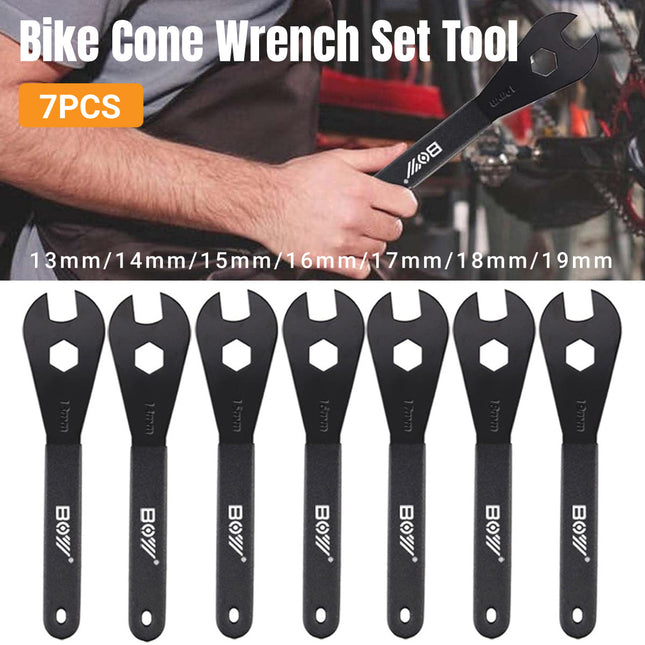 7PCS Bicycle Cone Wrench Tool Set Hub Adjustment Spanner Cycling Maintenance AU