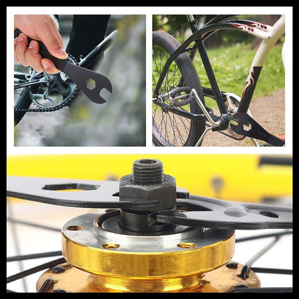 7PCS Bicycle Cone Wrench Tool Set Hub Adjustment Spanner Cycling Maintenance AU