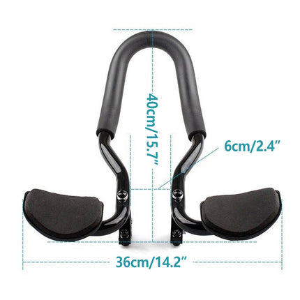 Aluminum Alloy TT Handlebar Integrated Rest Bar for Mountain Road Bike Cycling