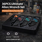 36PCS Allen Key Set Hex Torx Ball End Wrench Kit for Bike Repair Workshop