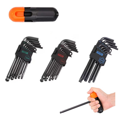 36PCS Allen Key Set Hex Torx Ball End Wrench Kit for Bike Repair Workshop