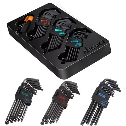 36PCS Allen Key Set Hex Torx Ball End Wrench Kit for Bike Repair Workshop