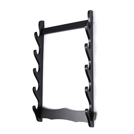 5-Tier Sword Holder Wall Mount Samurai Stand Display Katana Wall Hanger Rack
