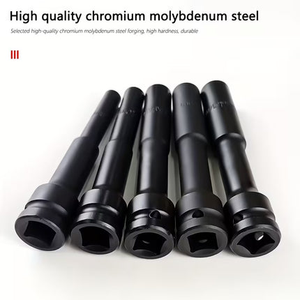 5PCS Extended Hex Socket Set 1/2 Inch Drive Repair Removal Tool for Automovie