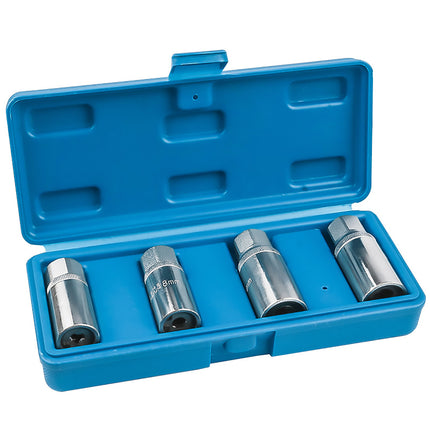 4PCS Socket Extractor Set 1/2 Inch Bolt Remover Damaged Stud Removal Tool