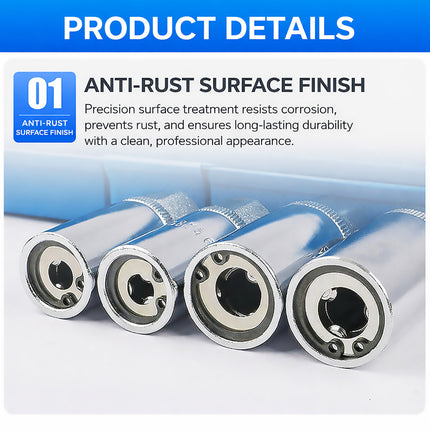4PCS Socket Extractor Set 1/2 Inch Bolt Remover Damaged Stud Removal Tool