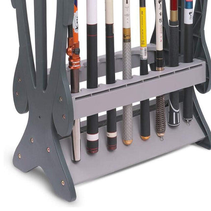 Fishing Rod Display Rack Stand Holder Net Rod Support Storage Organizer for Gear
