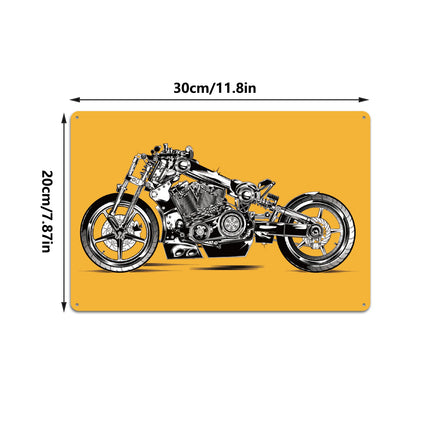 Vintage Tin Plate Art Stylish Iron Wall For Bar Living Room Easy-Install Durable