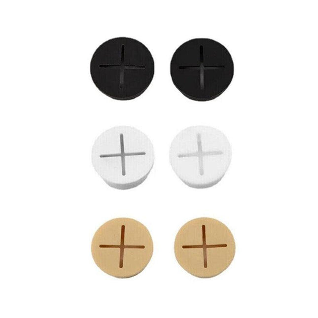 10 Pcs 25mm Flexible Silicone Desk Cord Grommet & Cable Hole Cover - Aimall
